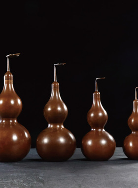 紫铜葫芦纯铜仿古葫芦风水摆件葫芦开盖大号挂件葫芦柜家居装饰