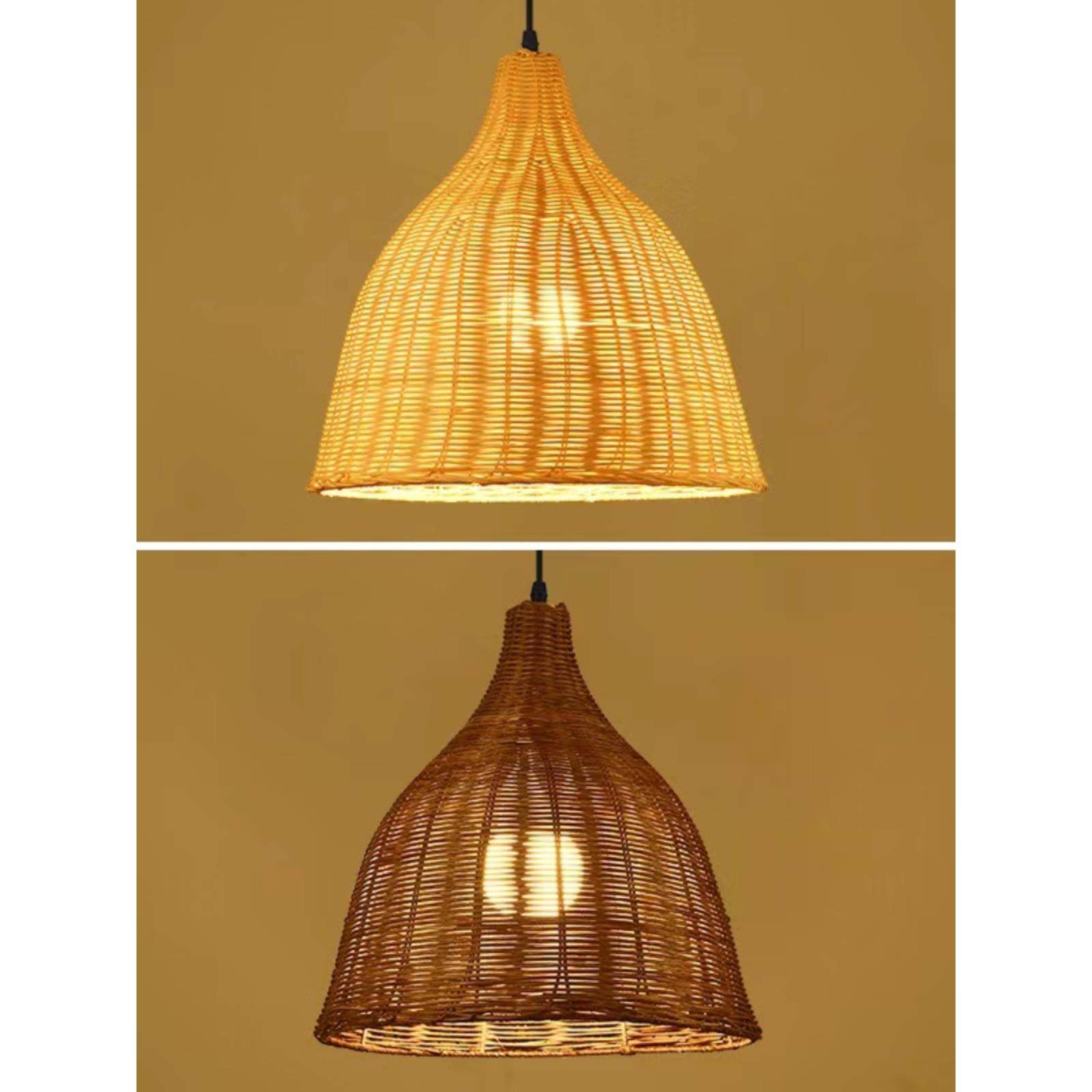 藤编吊灯餐厅东南亚民宿复古藤艺饭店草帽灯罩婚庆店竹艺竹编灯笼