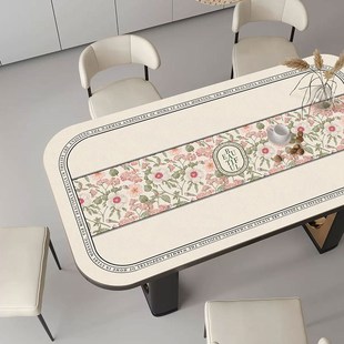 精选大圆角餐桌垫高级感防水防油防烫茶几pvc皮革桌垫方桌长方形