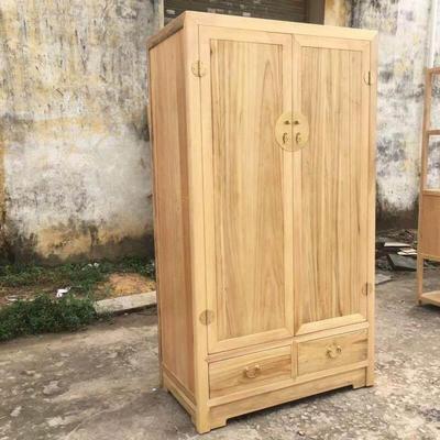 全香樟木衣柜中式实木家用卧室顶箱柜衣橱收纳防虫小户型双门立柜