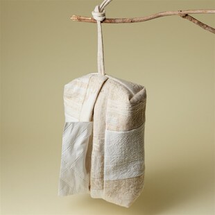 精选植述 棉麻布艺手工拼接纸巾盒现代简约家用抽纸盒百搭车载纸