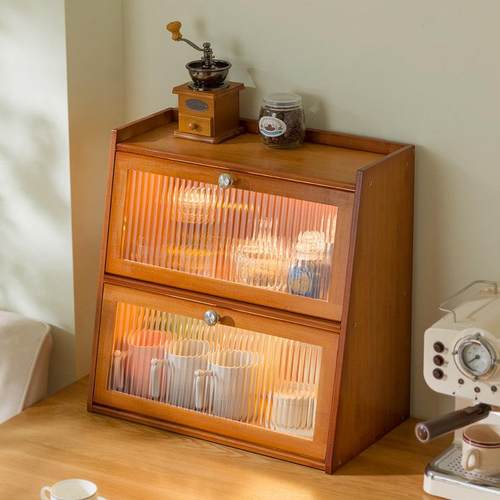 防尘杯子置物架轻奢杯架客厅办公室桌面整体橱柜放咖啡玻璃杯架子