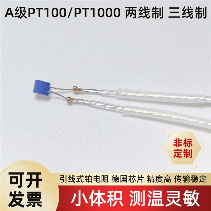 精选铂电阻PT100/PT1000A级热电阻温度传感器测温芯片温度探头Her,五金/工具,热电阻,淘宝优惠券,粉丝福利购,淘宝优惠卷