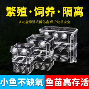 速发鱼缸孵化盒隔离盒克龟鱼繁殖盒乌雀小鱼鱼亚力孔鱼苗隔离仓