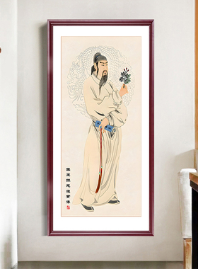 速发孙思邈养古中名医药王代医馆诊所 生挂画玄关书房药店装饰画