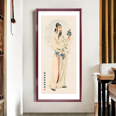 速发孙思邈养古中名医药王代医馆诊所 生挂画玄关书房药店装饰画