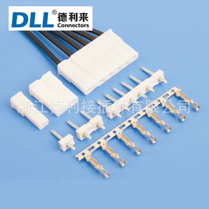 电子连接器 TJC2 7.5mm-5mm-5mm 线对板接插件条形连接器 1P-6P