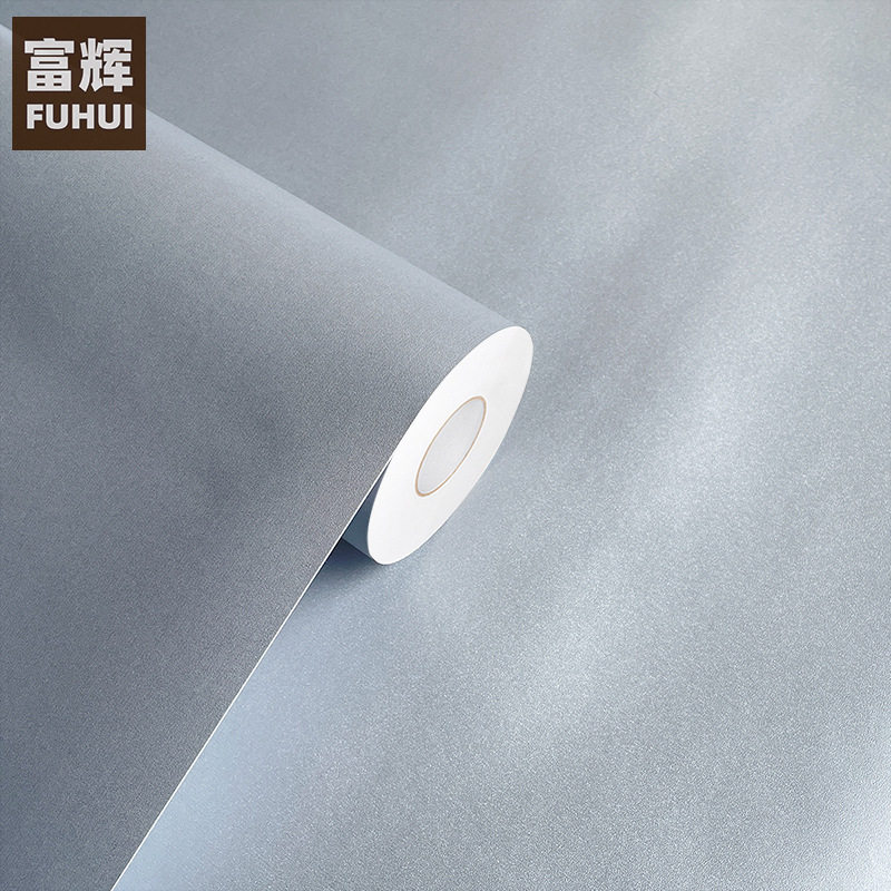 银色磨砂波音软片金属质感橱柜贴纸墙纸防水家具翻新贴波音软片