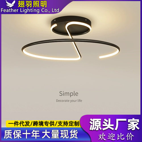 简约现代创意LED吸顶吊灯新款