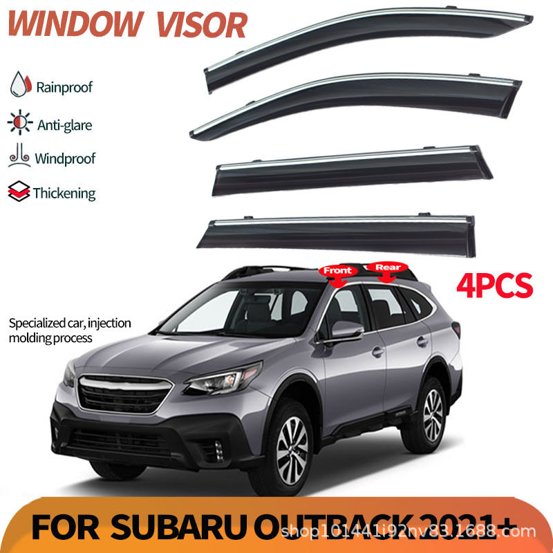适用斯巴鲁傲虎车窗晴雨挡雨板Subaru Outback 2021+Window visor
