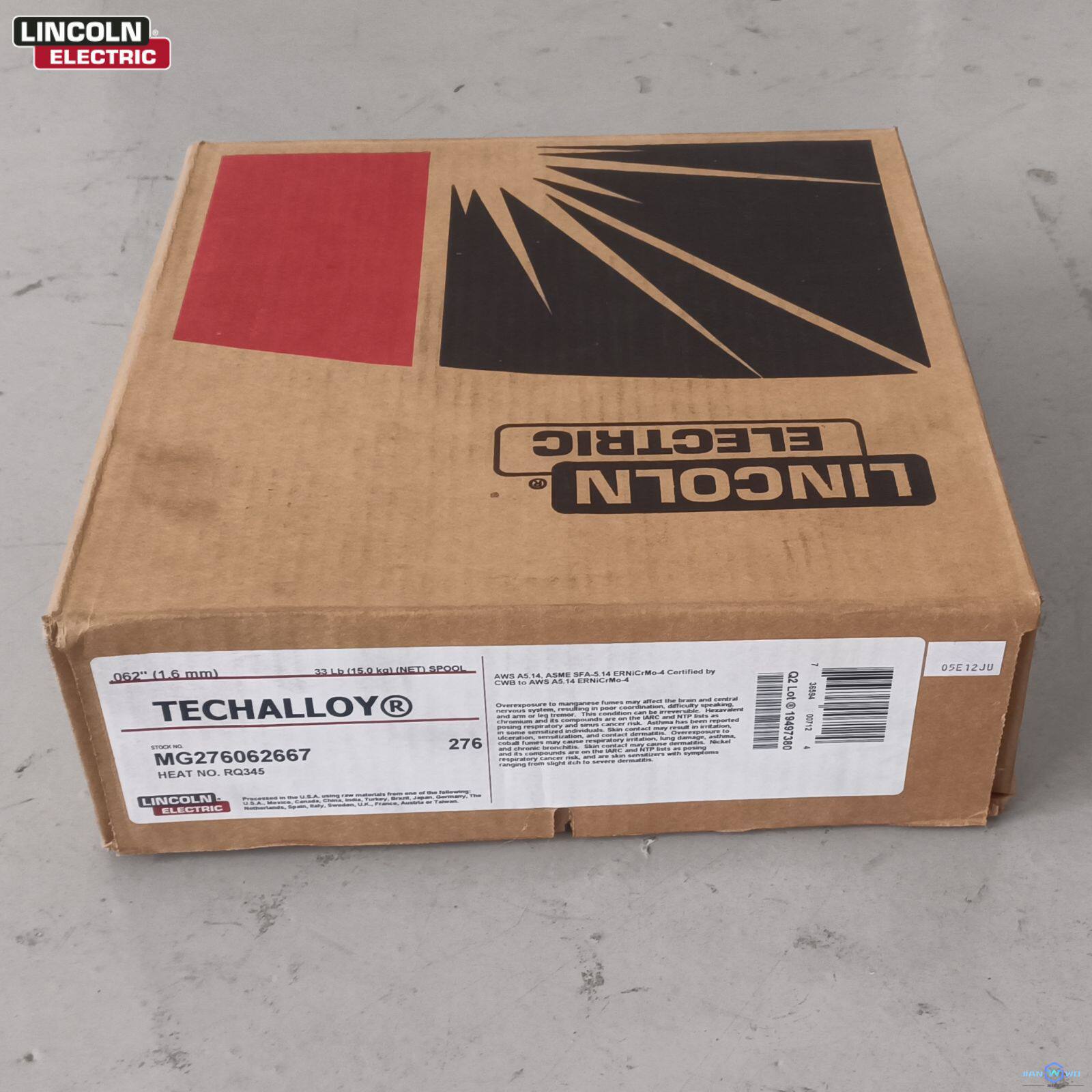 进口林肯镍基焊丝TECHALLOY 276 耐腐蚀金属焊丝