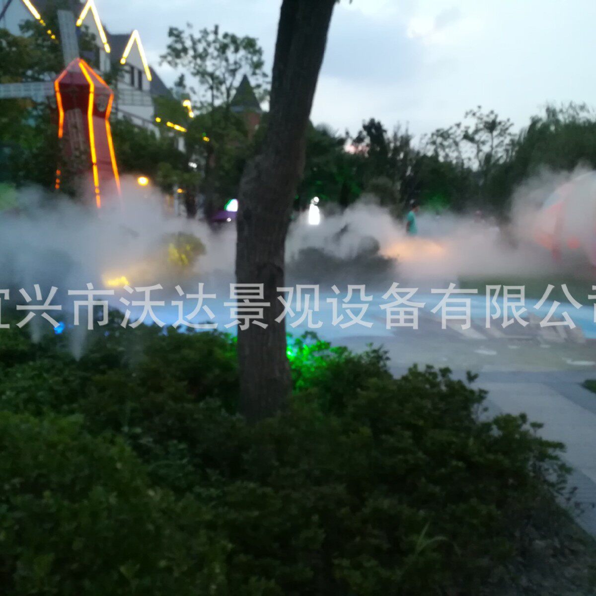 厂家室外绿地公园假山景观造雾c喷泉降温系统全套设备生产安装