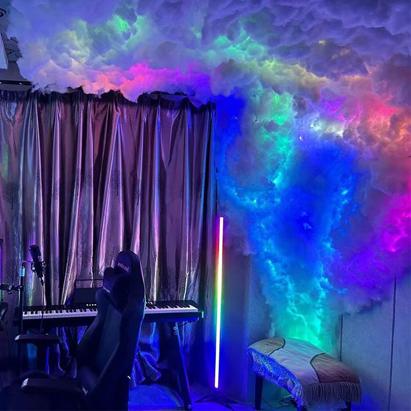 雷云灯棉花闪电云朵剧本杀diy棉花氛围灯创意酒吧科技感网红