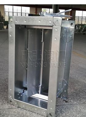 T303C-2矩形风道止回阀 焊接 高压 不锈钢 高温通风阀 欣弘阀门