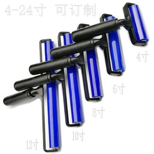 粘尘滚轮 硅胶粘尘滚轮黑色铝架ABS手柄高粘低粘无粘可按要求订做