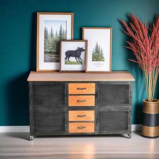 铁艺轻奢储物柜抽屉式收纳柜卧室客厅可移动边柜家用置物柜装饰柜