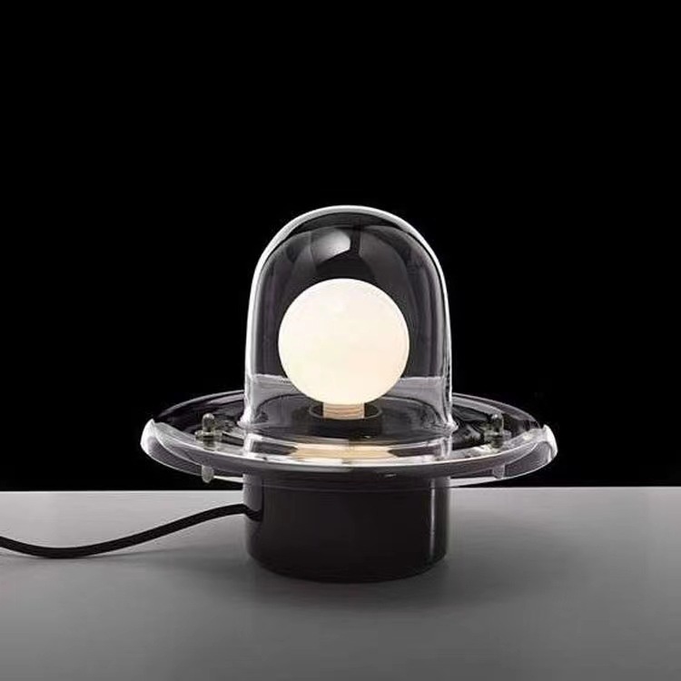 现代北欧玻璃台灯简约个性创意客厅卧室设计师样板房装饰氛围台灯