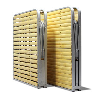 5V广东省批发单人午睡办公夏季竹片折叠床午休床80CM宽加固强版