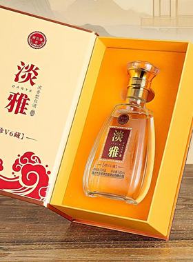 知福淡雅珍藏版【v6】42/52度浓香型白酒500ml*6瓶高端礼盒装纯粮