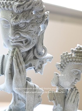 一念一瞬 变换莫测成佛成魔释迦牟K尼装饰办公桌面摆件礼物