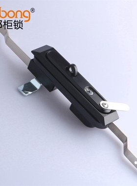 MS834-6黑色连杆锁配电箱开关柜门锁 电气控制柜门锁配.电柜连杆