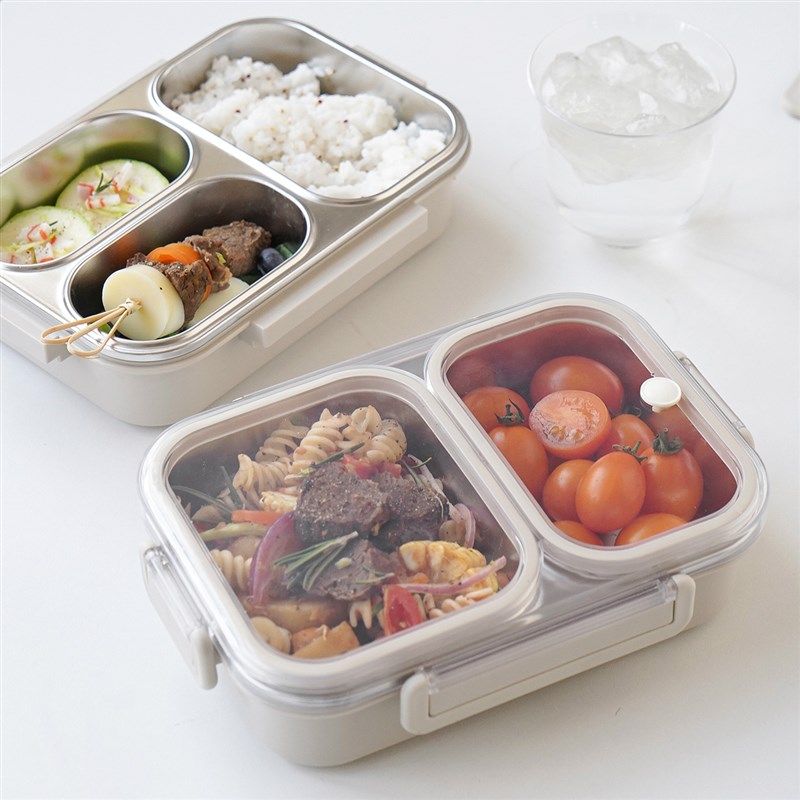 304不锈钢内胆单层饭盒 学生上班带饭分格不串味密封餐盒,餐饮具,饭盒/保温桶/保温提锅,淘宝优惠券,粉丝福利购,淘宝优惠卷