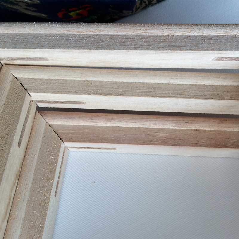 油画框70*100细纹油画布框B 背钉油画框油画颜料用板内框