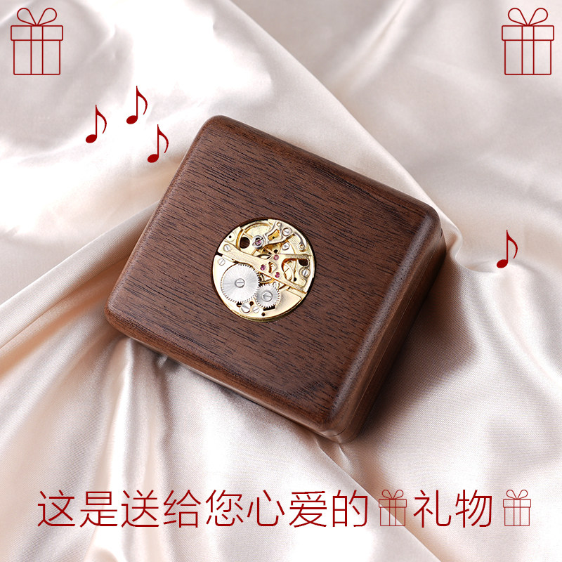 复古木质机芯音乐盒机械八音盒天空之城小女孩女生情人节生日礼物,家居饰品,音乐盒,淘宝优惠券,粉丝福利购,淘宝优惠卷
