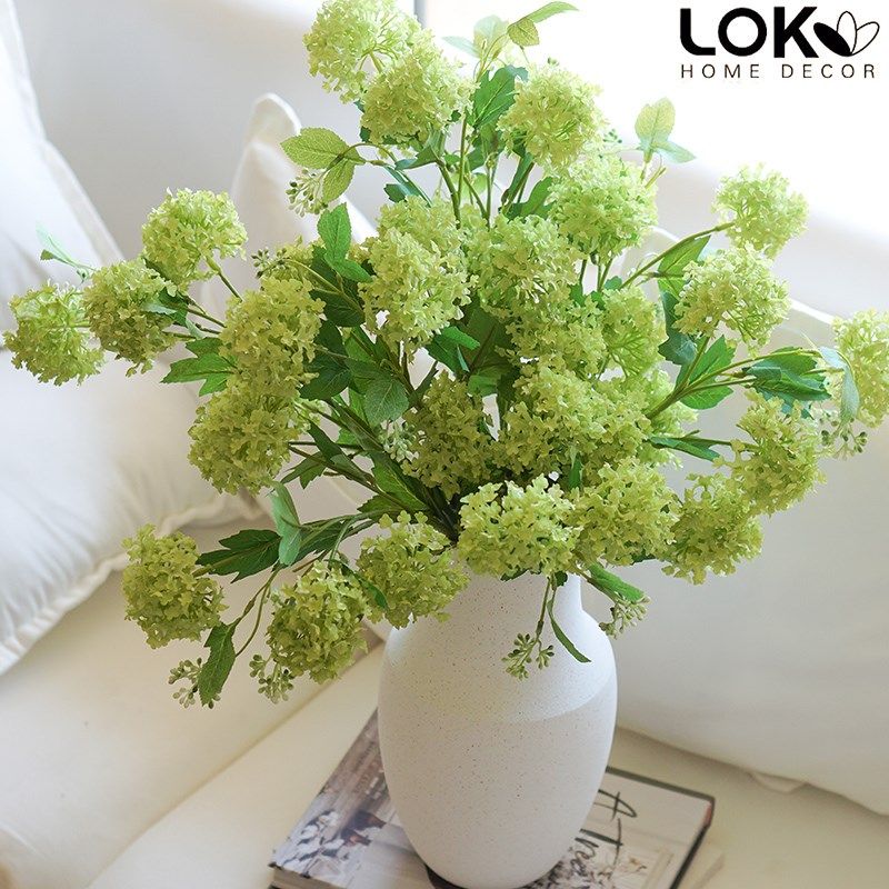 5头绣球花仿真花高级感逼真假花轻奢客厅餐桌样板间花束装饰摆件,家居饰品,仿真花/假花,淘宝优惠券,粉丝福利购,淘宝优惠卷