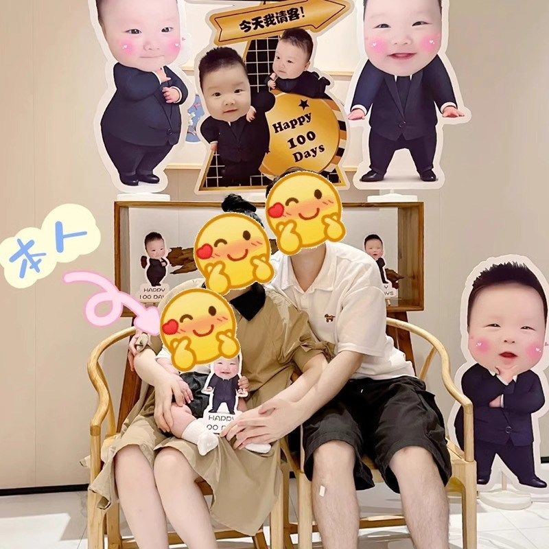 百日宴布置男孩迎宾牌宝宝生日周岁满月KT板装饰百天大头卡通海报,节庆用品/礼品,装扮布置套餐,淘宝优惠券,粉丝福利购,淘宝优惠卷