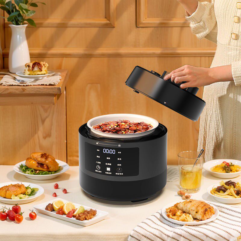 小型电压力锅家用2升电高压锅陶瓷釉胆多功能低糖可预约定时1-2人