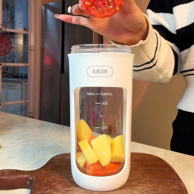 新款榨汁机小型便携式家用多功能炸水果器果汁机无线电动榨汁杯