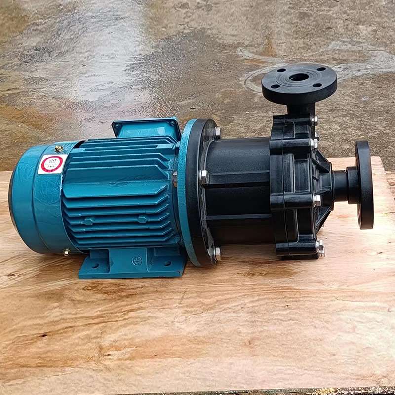 长美CQF32-25-125磁力泵PP法兰式磁力驱动循环泵卧式化工泵离心泵