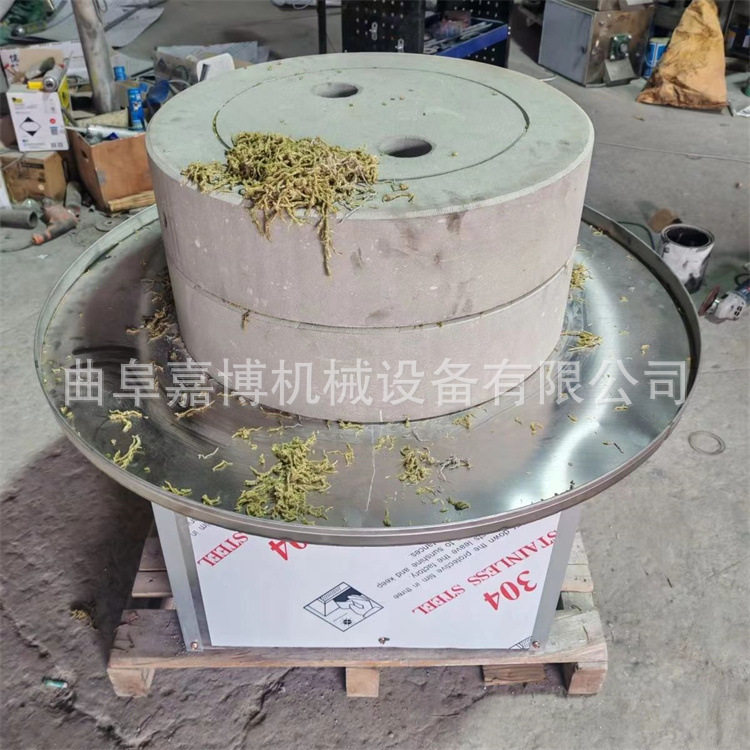 不锈钢盘电动石磨 青小麦碾转冷蒸专用磨 全麦干湿两用五香大料磨