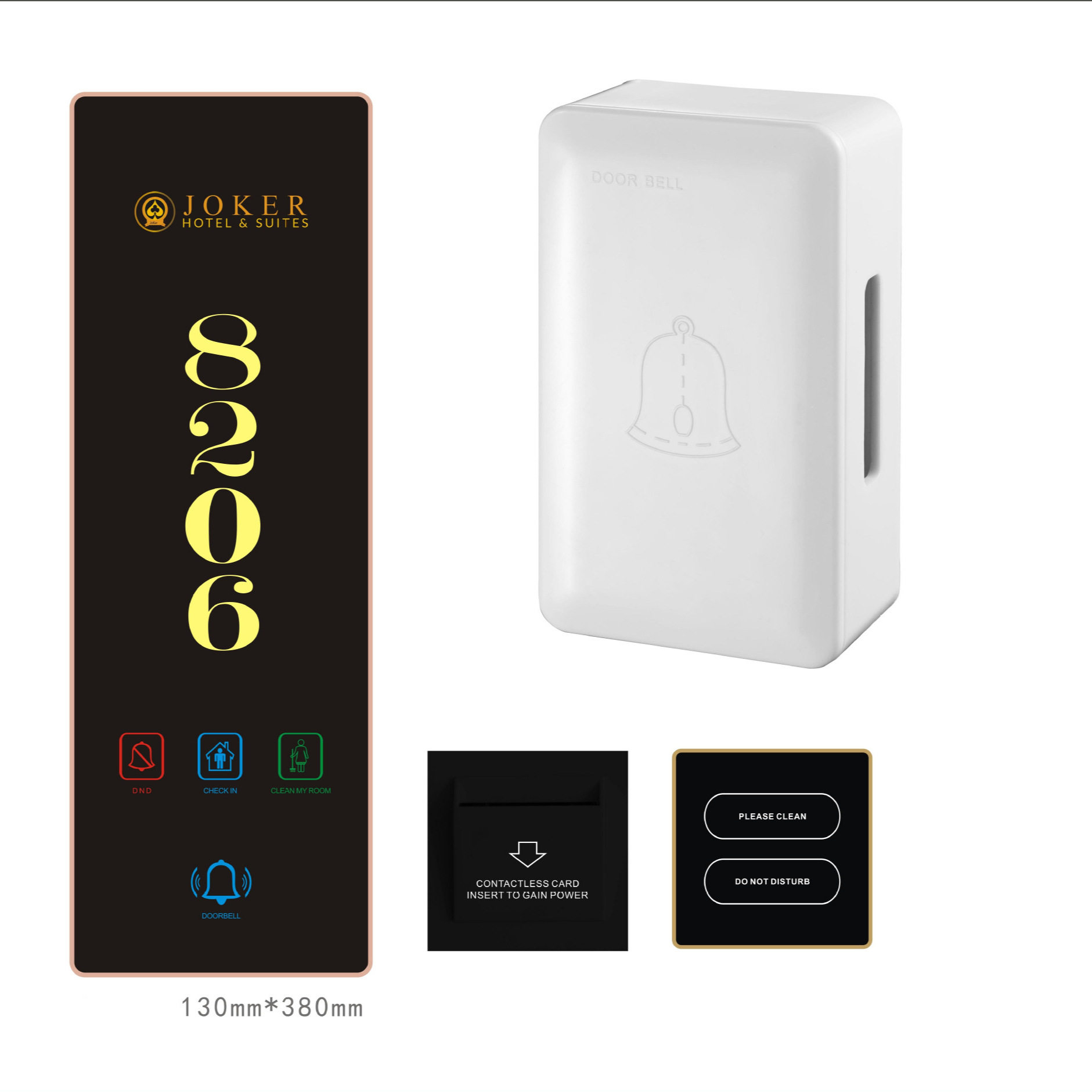酒店宾馆门牌Digital Hotel Doorplate Electronic Number Plates