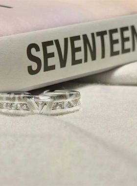 SEVENTEEN韩团 克拉戒指小众设计时尚简约百搭应援周边生日礼物