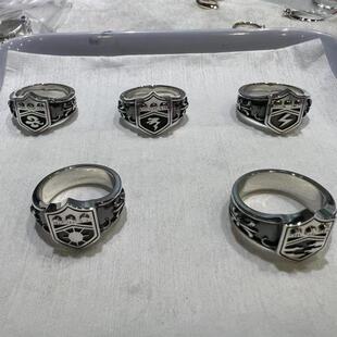 新款小众初代家庭教师彭格列戒指六守戒复古做旧高级个性独特指环