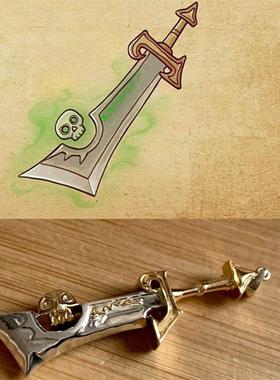 《魔兽世界》灰烬使者武器吊坠项链动漫游戏周边高级原创手作饰品