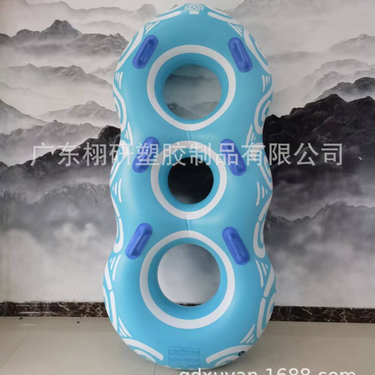 现货充气皮筏水公园筏子滑具单双三人滑水圈漂流环流河游泳圈