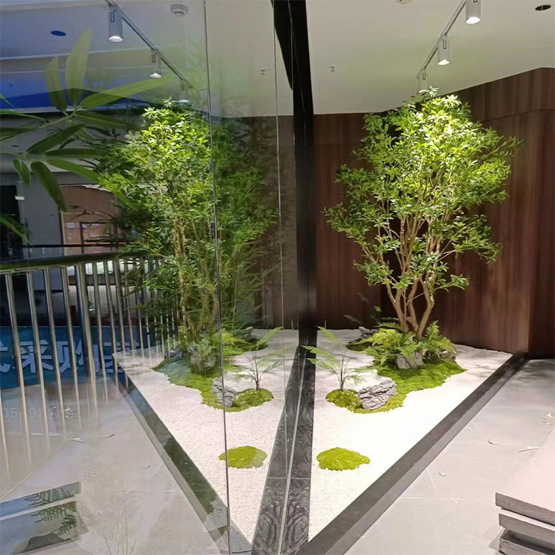 仿真马醉木绿植造景假植物装饰室内大型落地景观真树橱窗装饰树