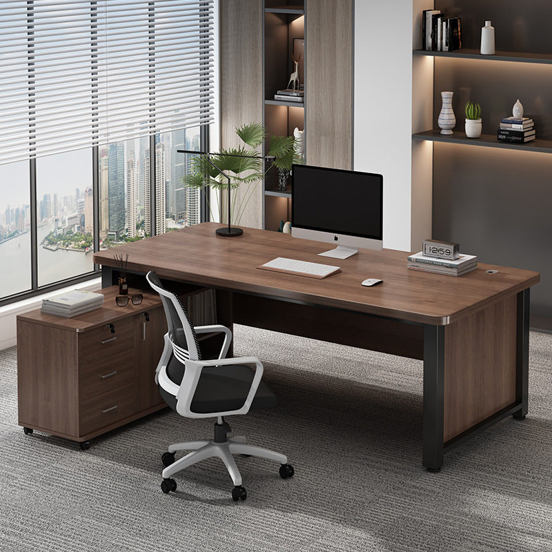 办公桌简约现代老板桌转角台式电脑桌卧室学习书桌办公室职员桌子