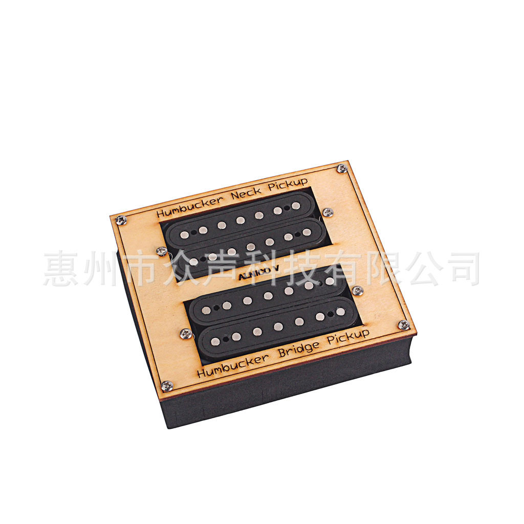 黑色7弦错位Alnico 5琴桥琴颈双拾音器套装 拾音器