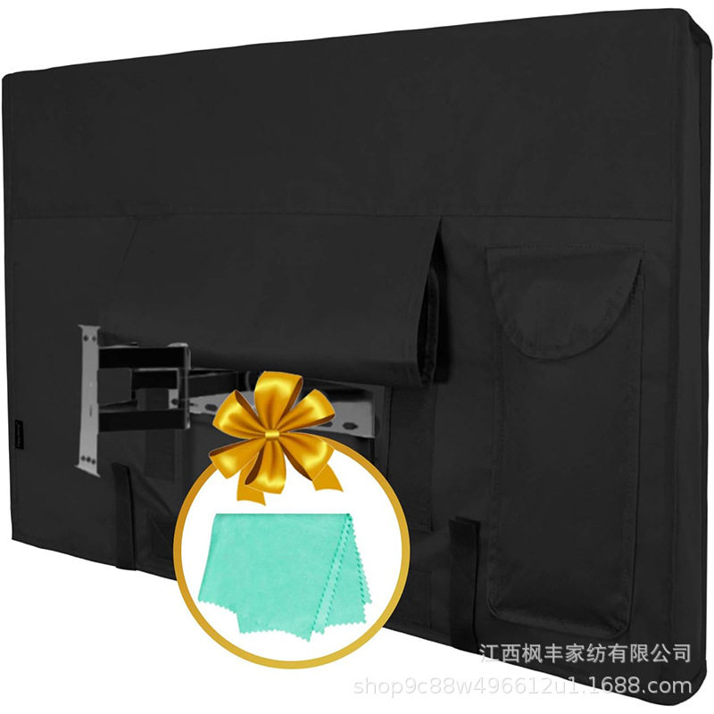 可使用液晶、LED、防水、防风和防尘电视屏幕保护罩和清洁布黑色