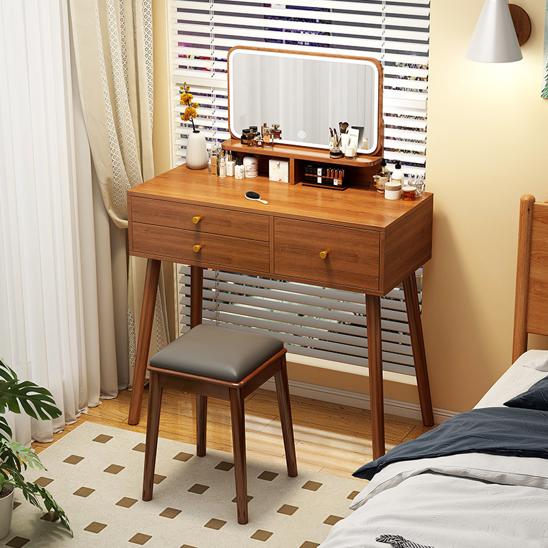 梳妆台卧室简约现代化妆桌子小户型家用新中式收纳一体简易化妆台
