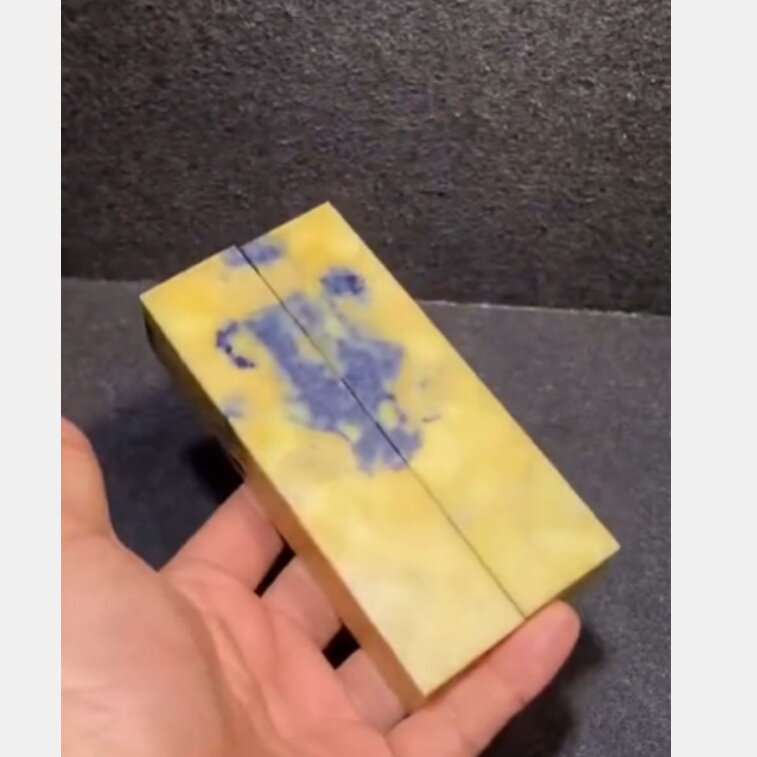 青田封门蓝带对章印章3*3*13CM牛头图腾全软篆刻佳品寿山石配盒