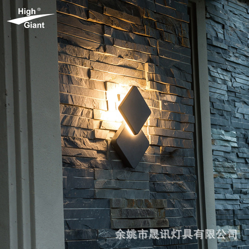 铝制LED户外防水壁灯 ip54欧式花园别墅简约室内几何景观庭院灯