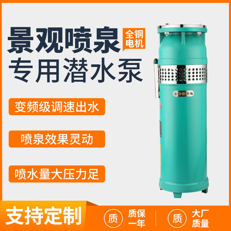 QSP喷泉水泵景观离心泵 花园酒店音乐喷泉假山水泵不锈钢潜水泵