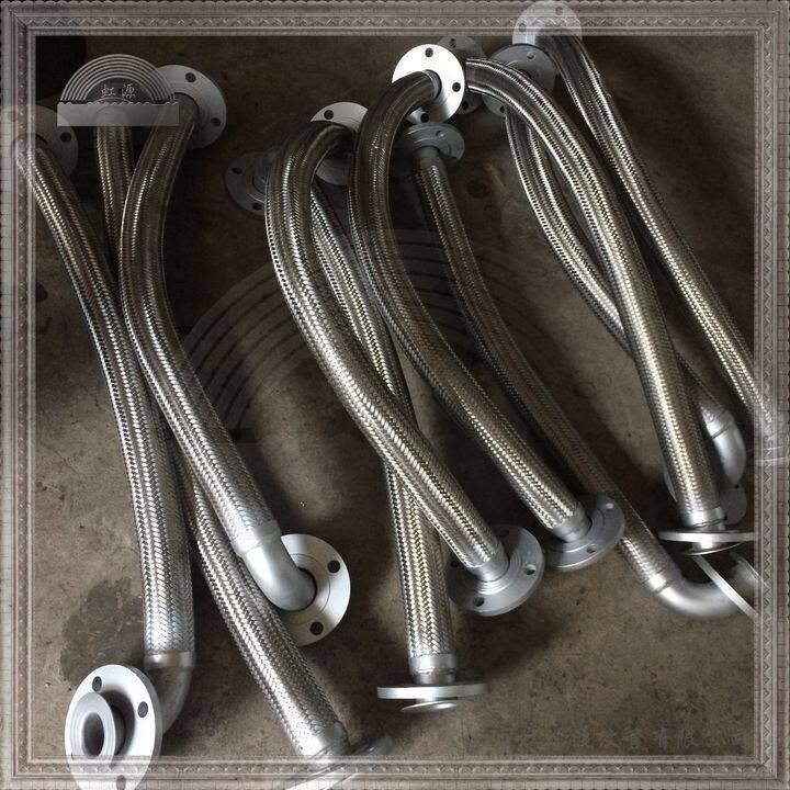 带弯头弯管的活套法兰式金属软管泵软管波纹管软连接软接头