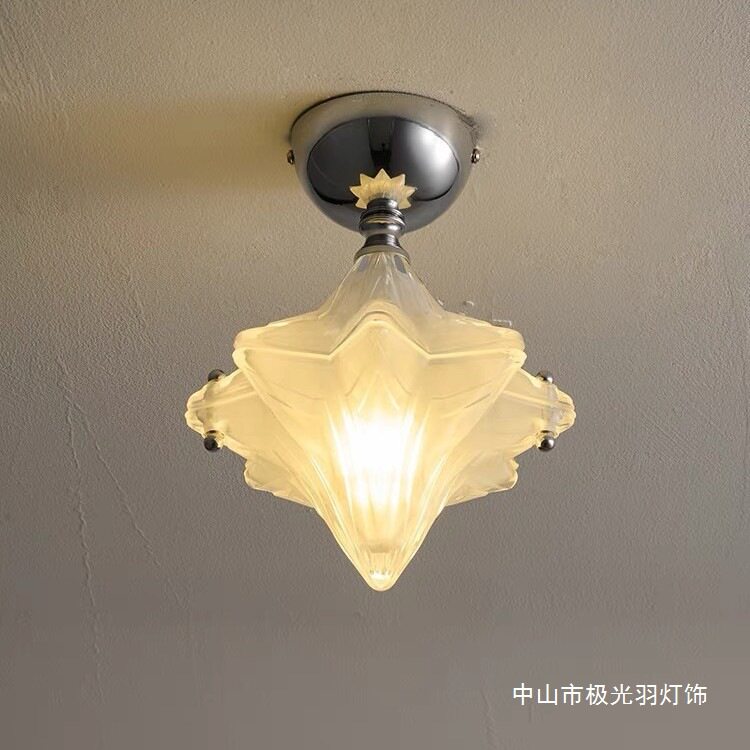 星星灯法式客厅咖啡店壁灯卧室中古过道灯具床头灯阳台氛围吸顶灯