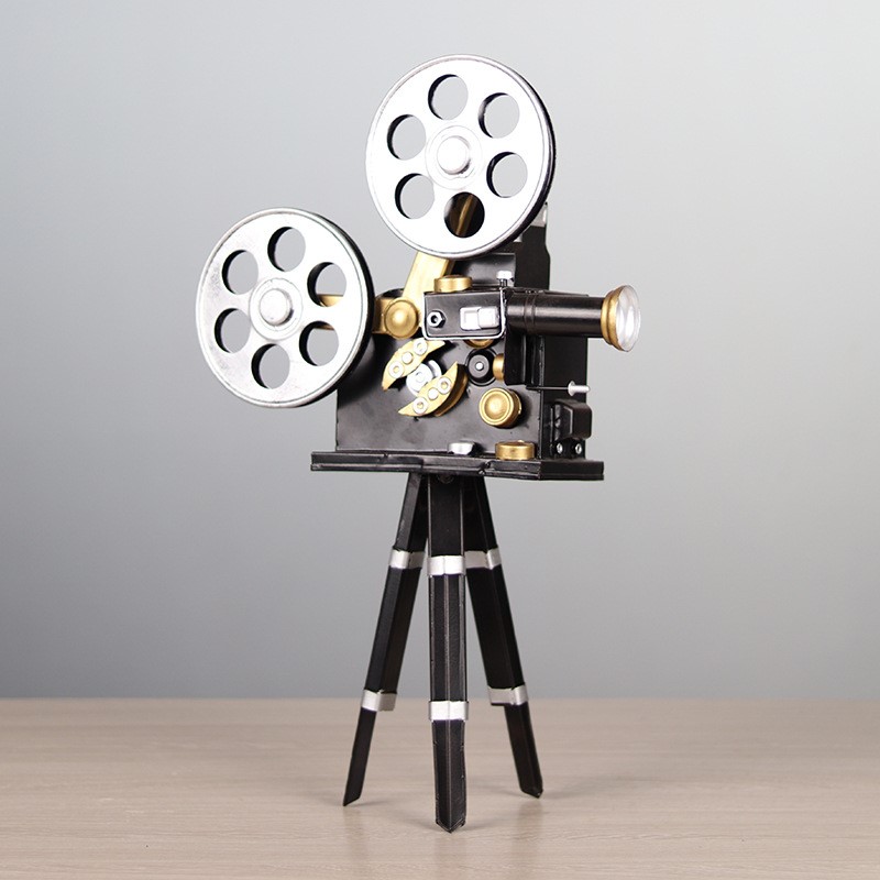 复古仿真放映机模型怀旧创意店铺影院橱窗陈列装饰品摆件摄影道具
